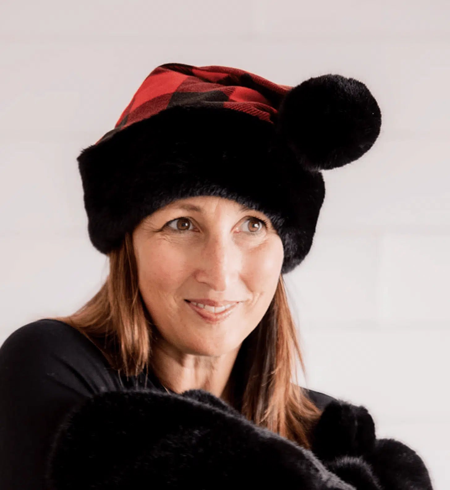 Plaid Santa Hat