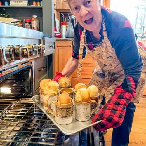Popovers with Cranberry Butter