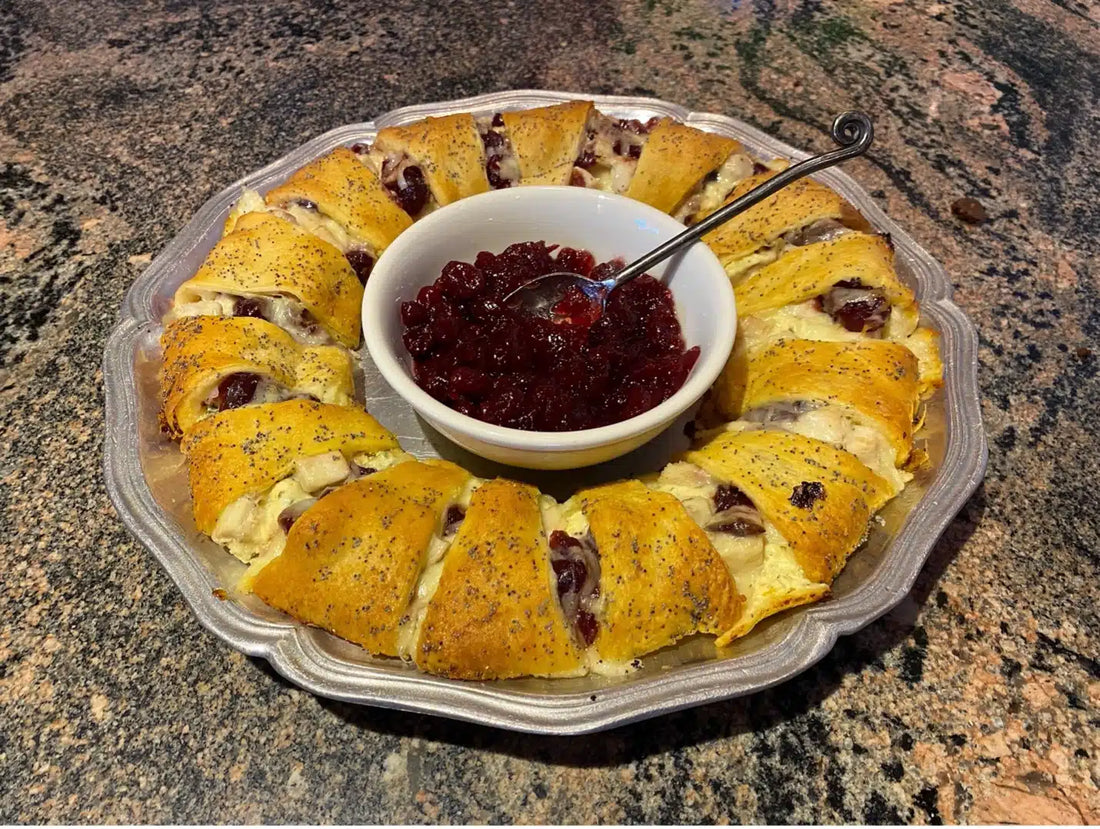 Holiday Turkey and Cranberry Crescent Ring 