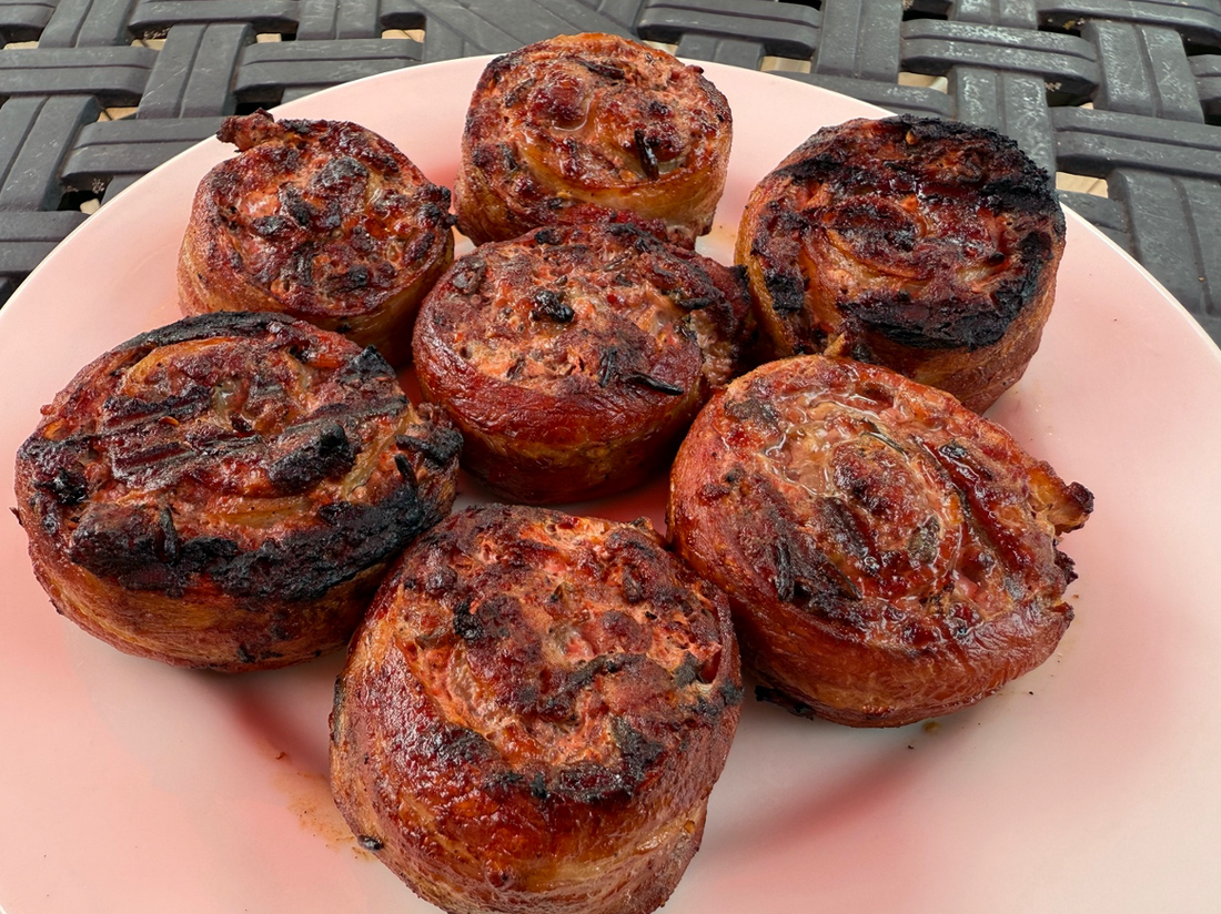 Bacon Burger Pinwheels
