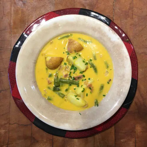 POTATO, GREEN BEAN & BACON SOUP