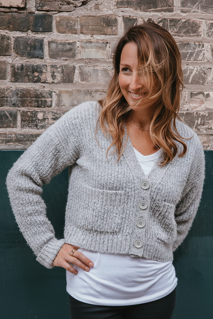 Crop Cashmere Sweater