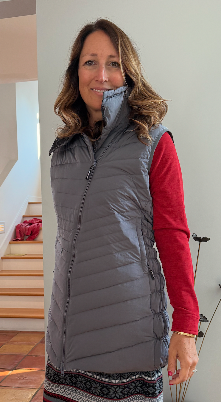 Long Down Vest