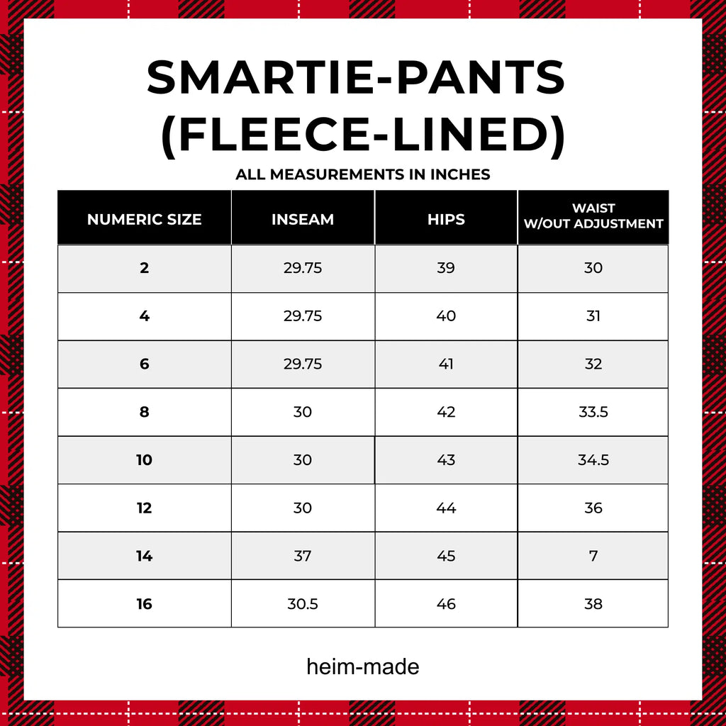 Fleece Lined Pants – SMARTie Pants