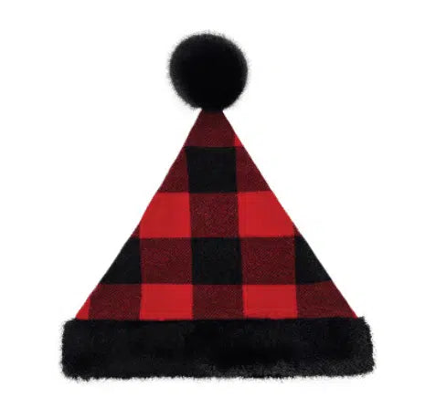 Plaid Santa Hat